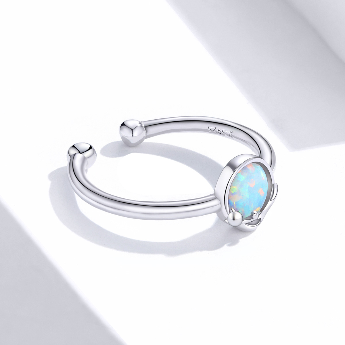 Pandora Style Kitty In Shine Open Ring - SCR651
