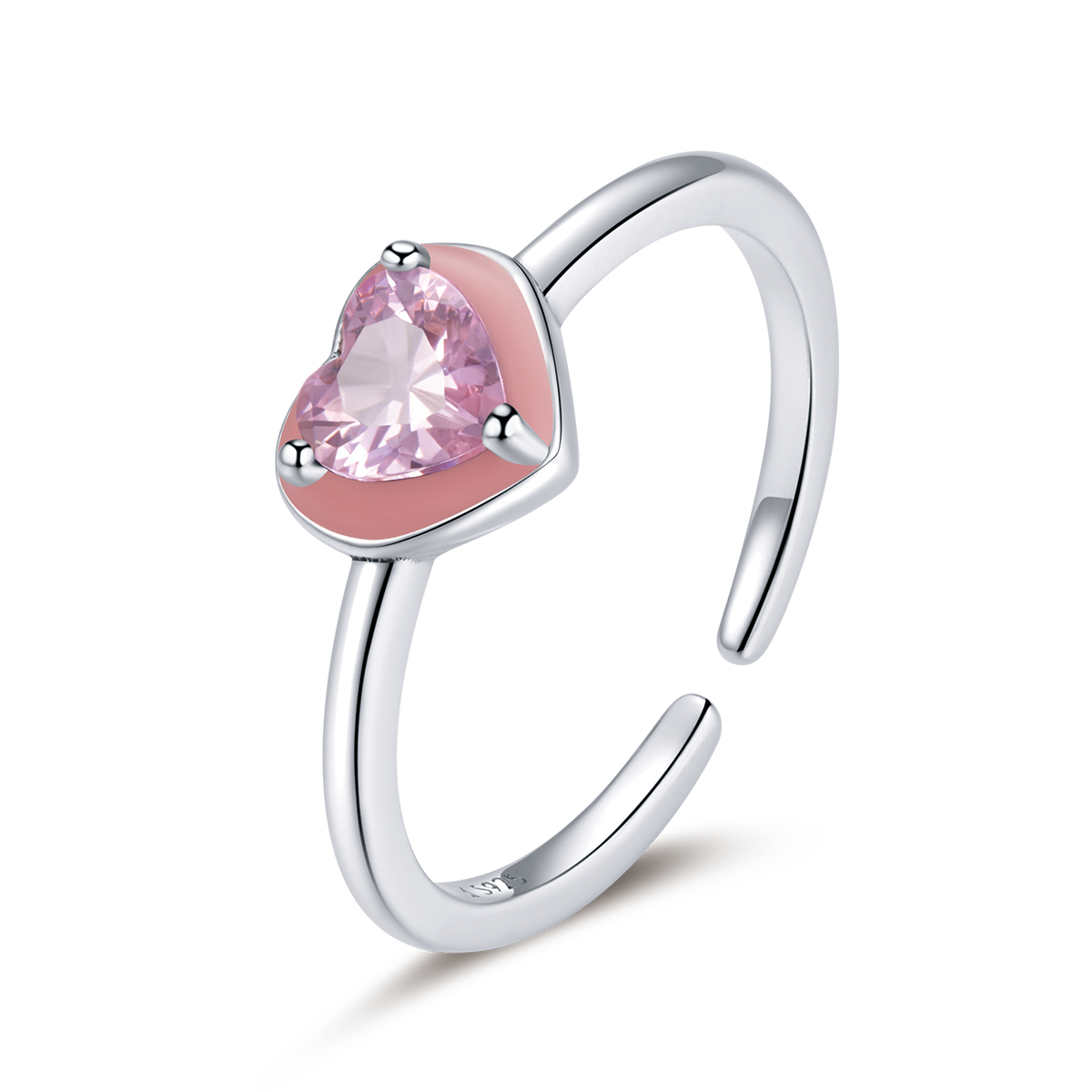 Pandora Style Open Hart Duidelijke Liefde Open Ring - SCR717 Pandora Style Open Hart Duidelijke Liefde Open Ring - SCR717
