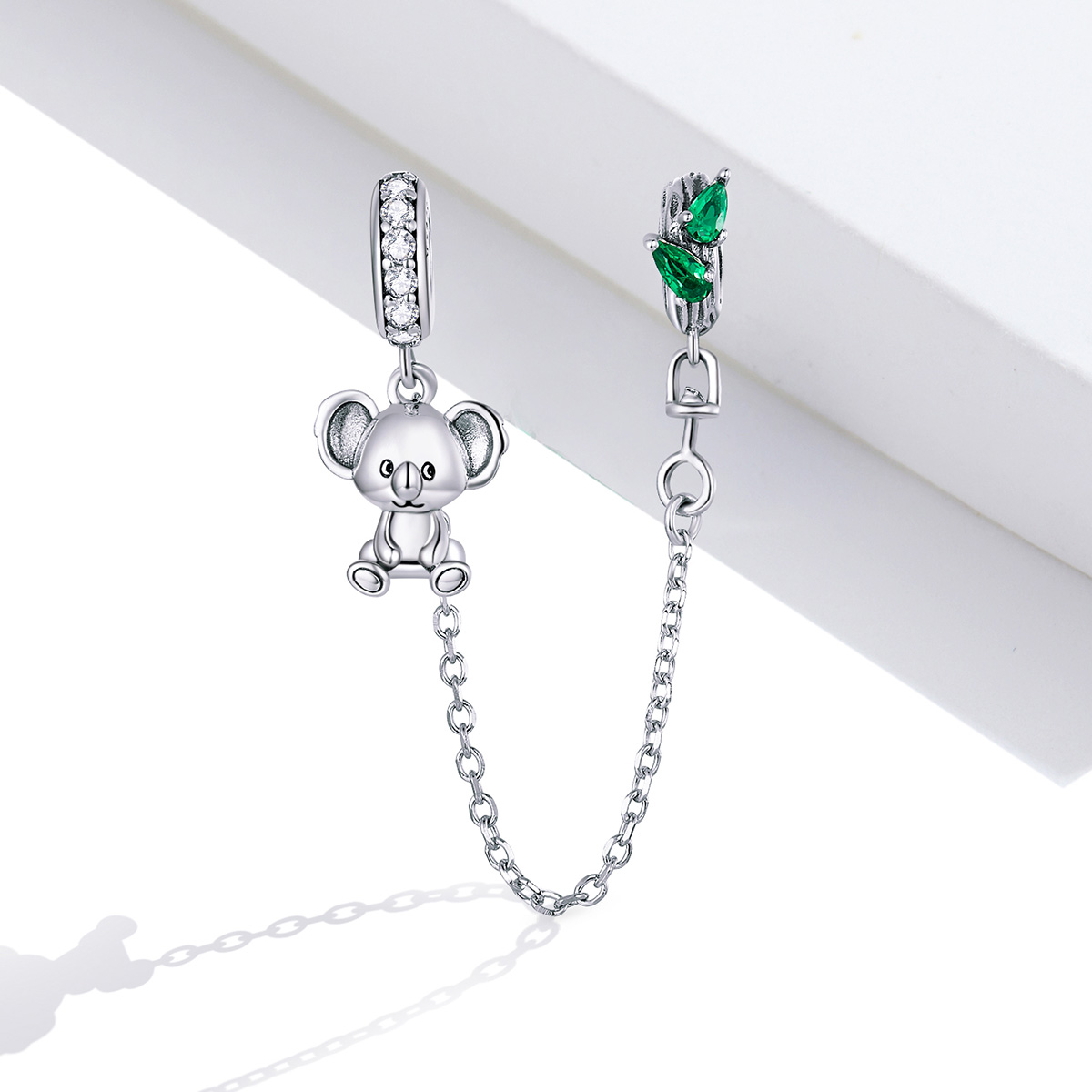 Pandora Style Schattige kat Veiligheidsketting - SCC1523