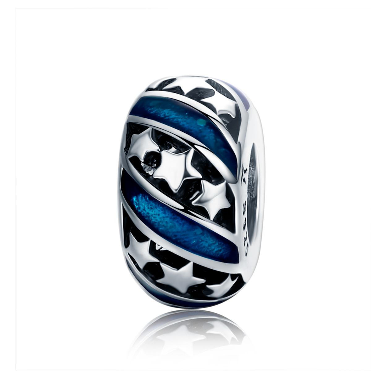Pandora Style De Shining Star River Spacer Bedel - SCC636 Pandora Style De Shining Star River Spacer Bedel - SCC636
