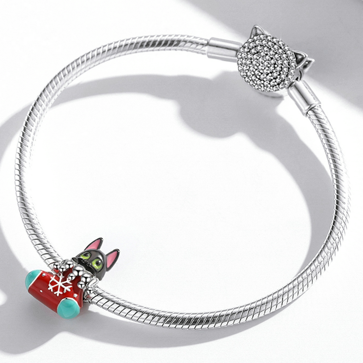 PANDORA Kerstkousen kitten Bedel - SCC2036