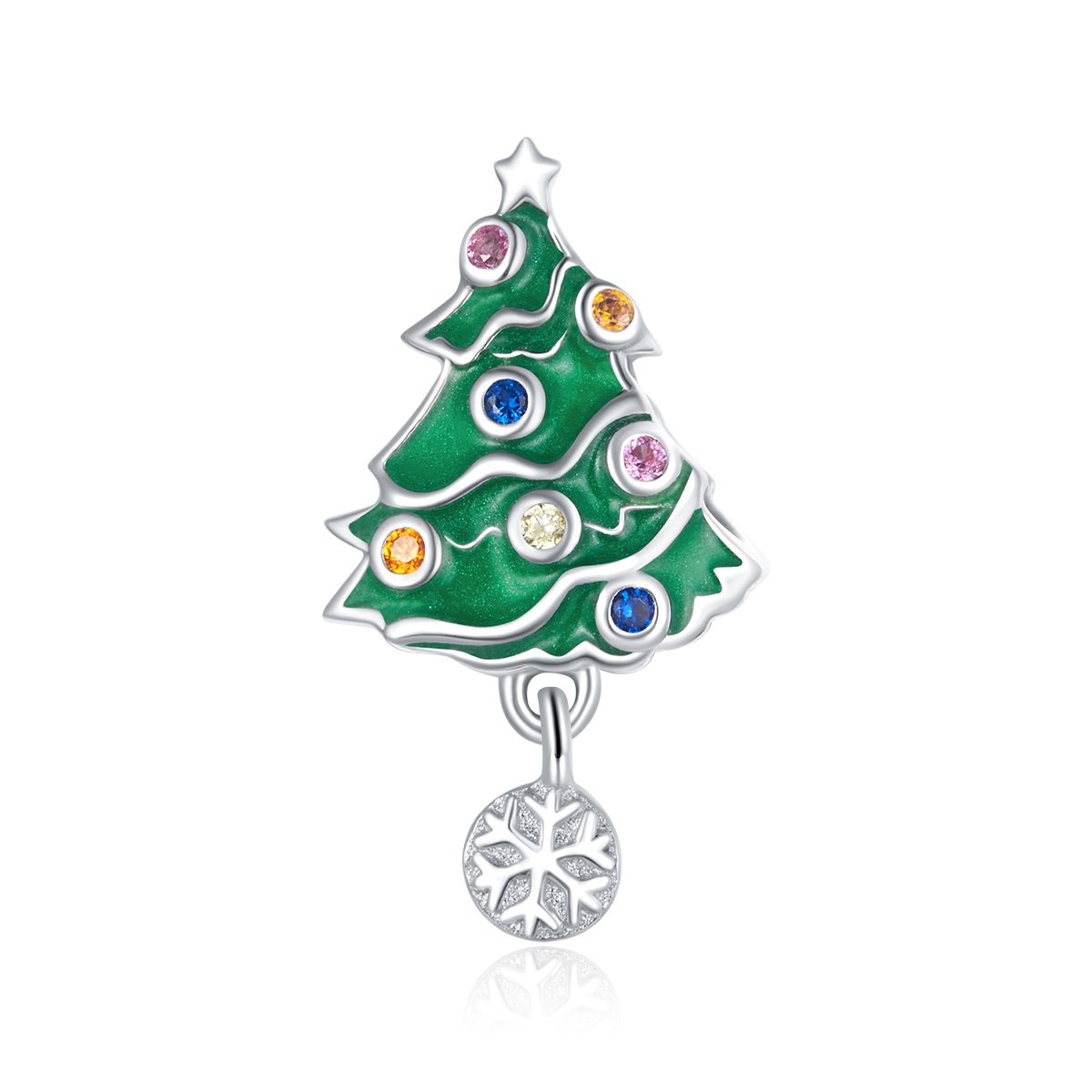 PANDORA Kleurrijke kerstboom Bedel - BSC374