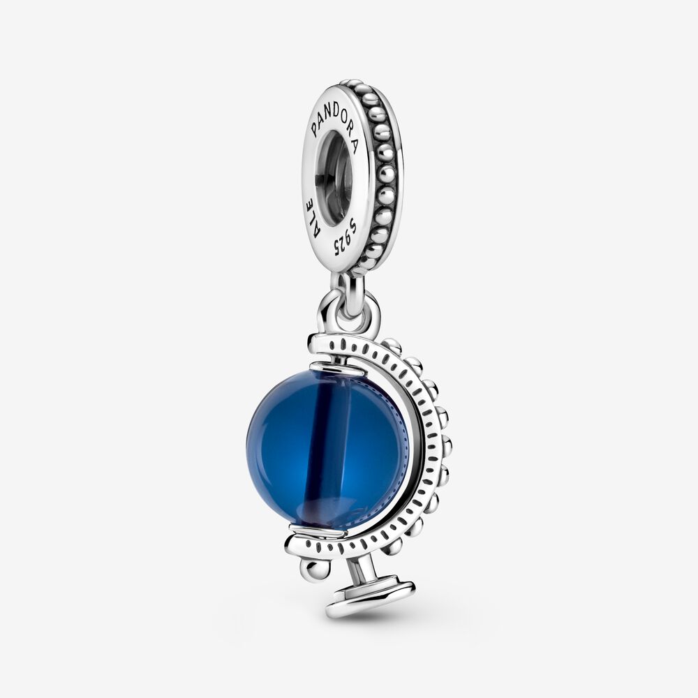 PANDORA Blauwe Wereldbol Hangende Bedel - 799430C01 PANDORA Blauwe Wereldbol Hangende Bedel - 799430C01