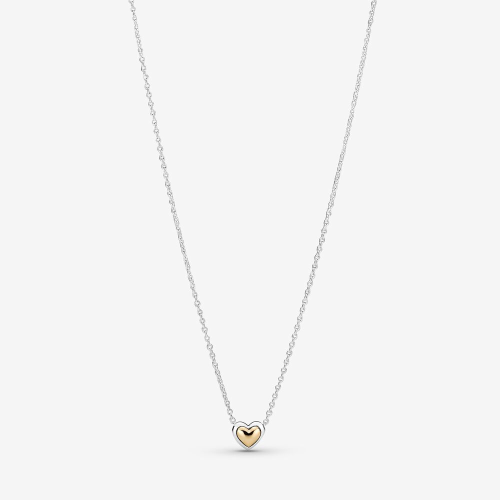 PANDORA Domed Golden Heart Collier Necklace - 399399C00 PANDORA Domed Golden Heart Collier Necklace - 399399C00