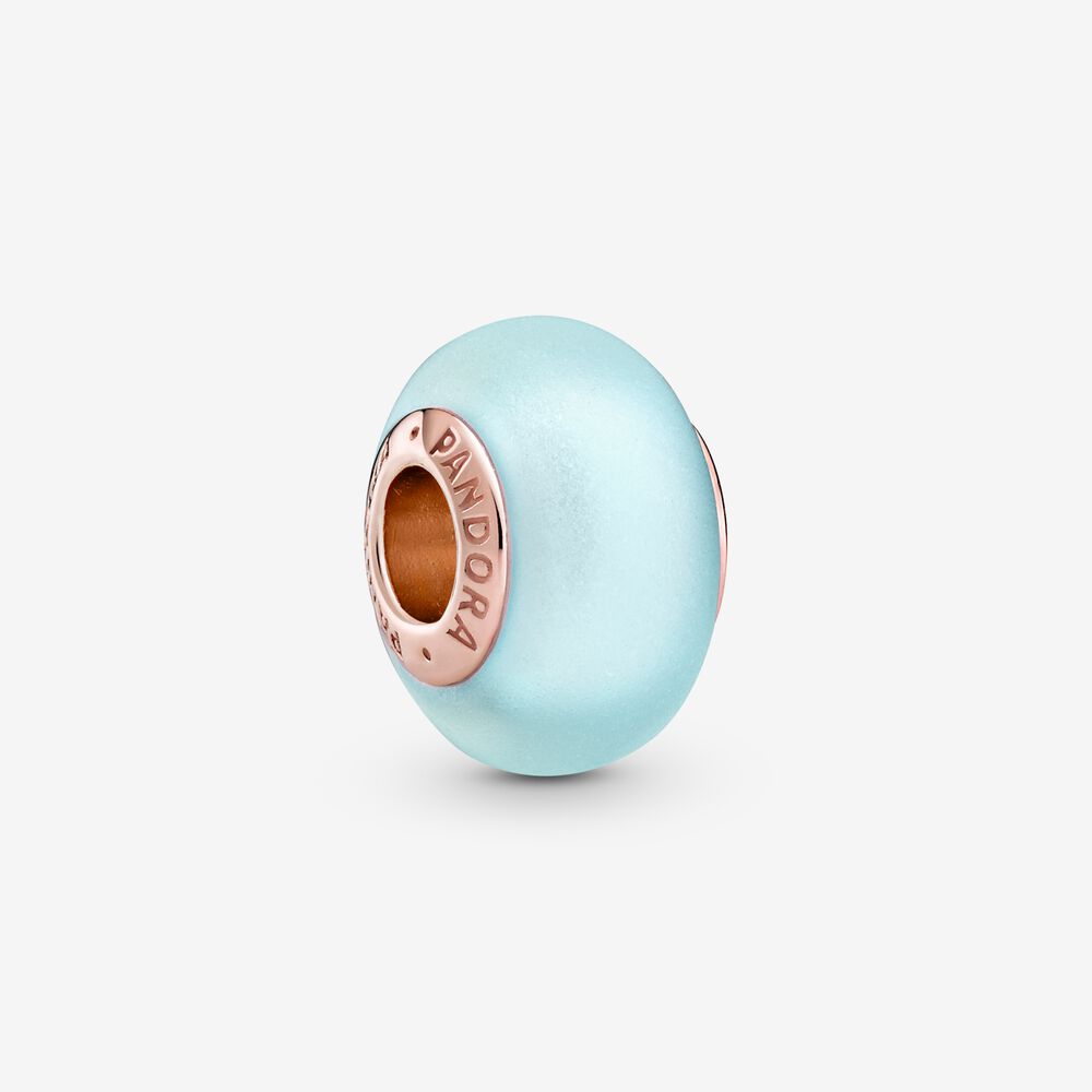 PANDORA Matte Blue Murano Glass Charm - 789420C00 PANDORA Matte Blue Murano Glass Charm - 789420C00