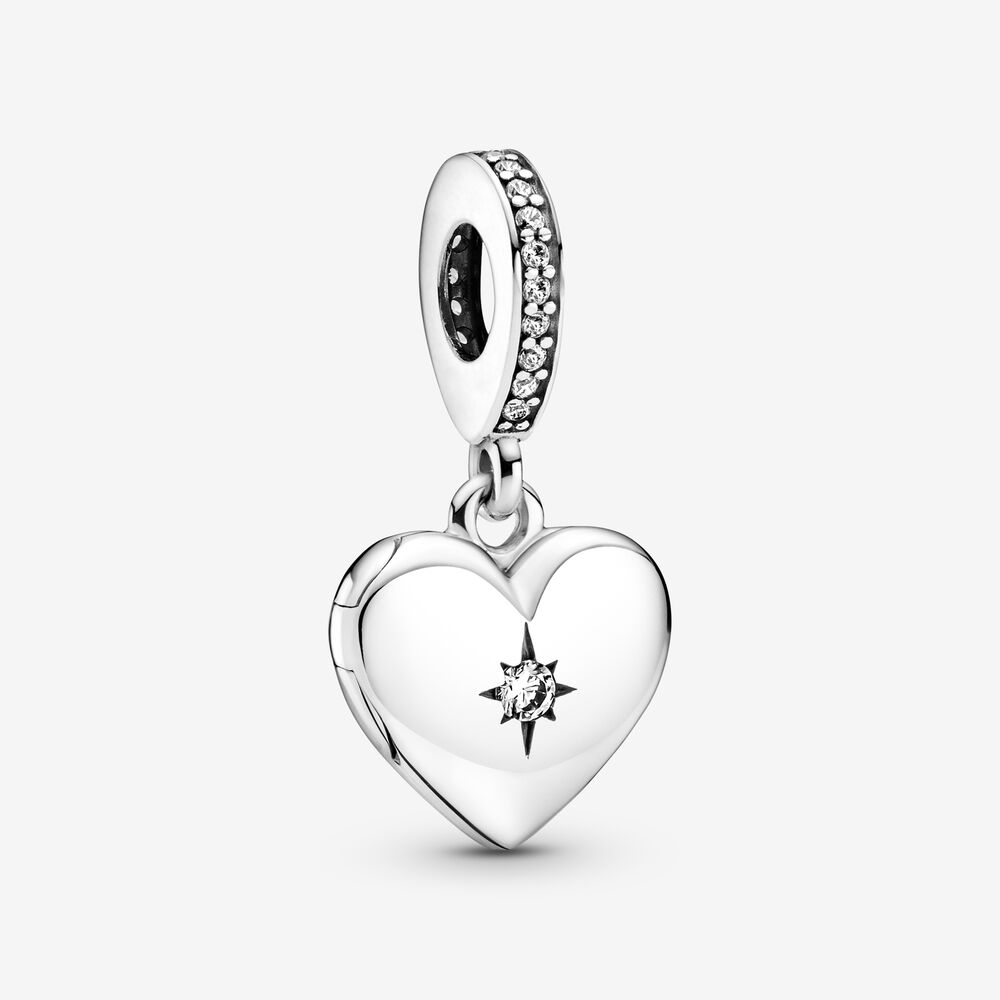 PANDORA Openslaand Hartmedaillon Hangende Bedel - 799537C01 PANDORA Openslaand Hartmedaillon Hangende Bedel - 799537C01