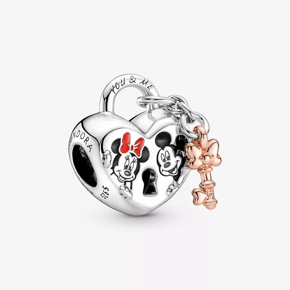 PANDORA Disney Mickey Mouse & Minnie Mouse Hangslot Bedel - 780109C01