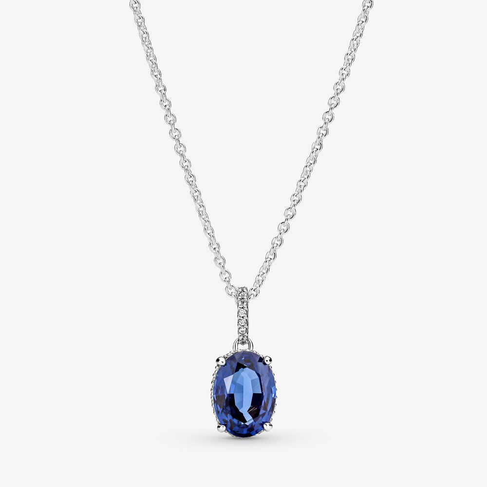 PANDORA Sprankelende Statement Stralenkrans Ketting met Hanger - 390055C01