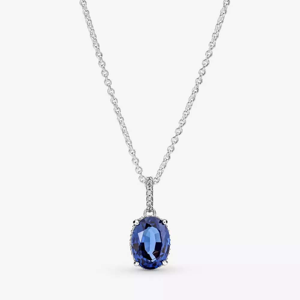 PANDORA Sprankelende Statement Stralenkrans Ketting met Hanger - 390055C01