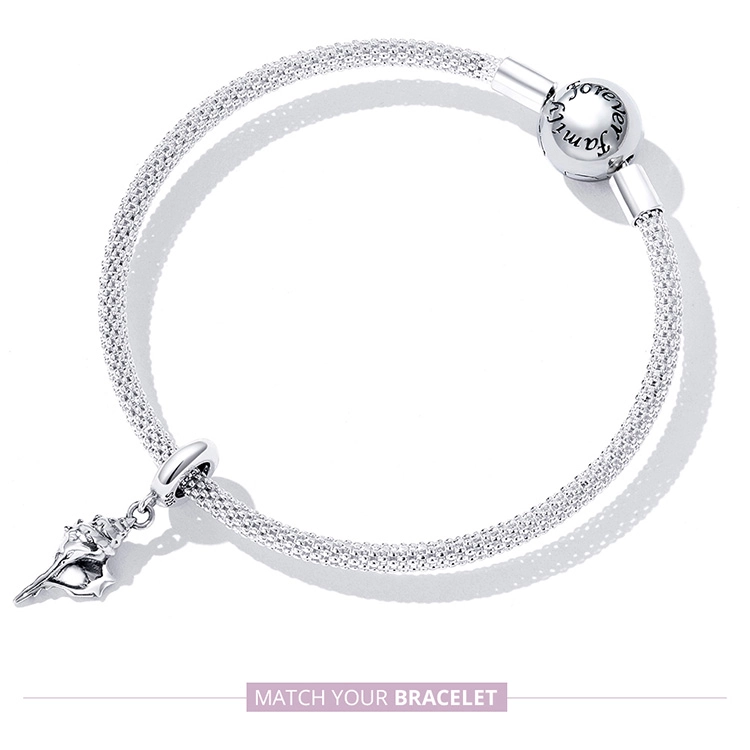 (afbeelding voor) Pandora Style Zilveren schelp Hangende Bedel - SCC2235 - Bekijken 8