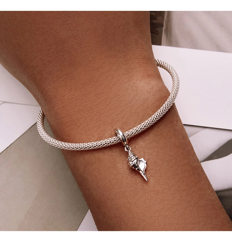 (afbeelding voor) Pandora Style Zilveren schelp Hangende Bedel - SCC2235 - Bekijken 9