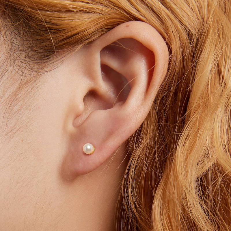 (afbeelding voor) Pandora Style Parel Oorknopjes - BSE630-BL - Bekijken 5