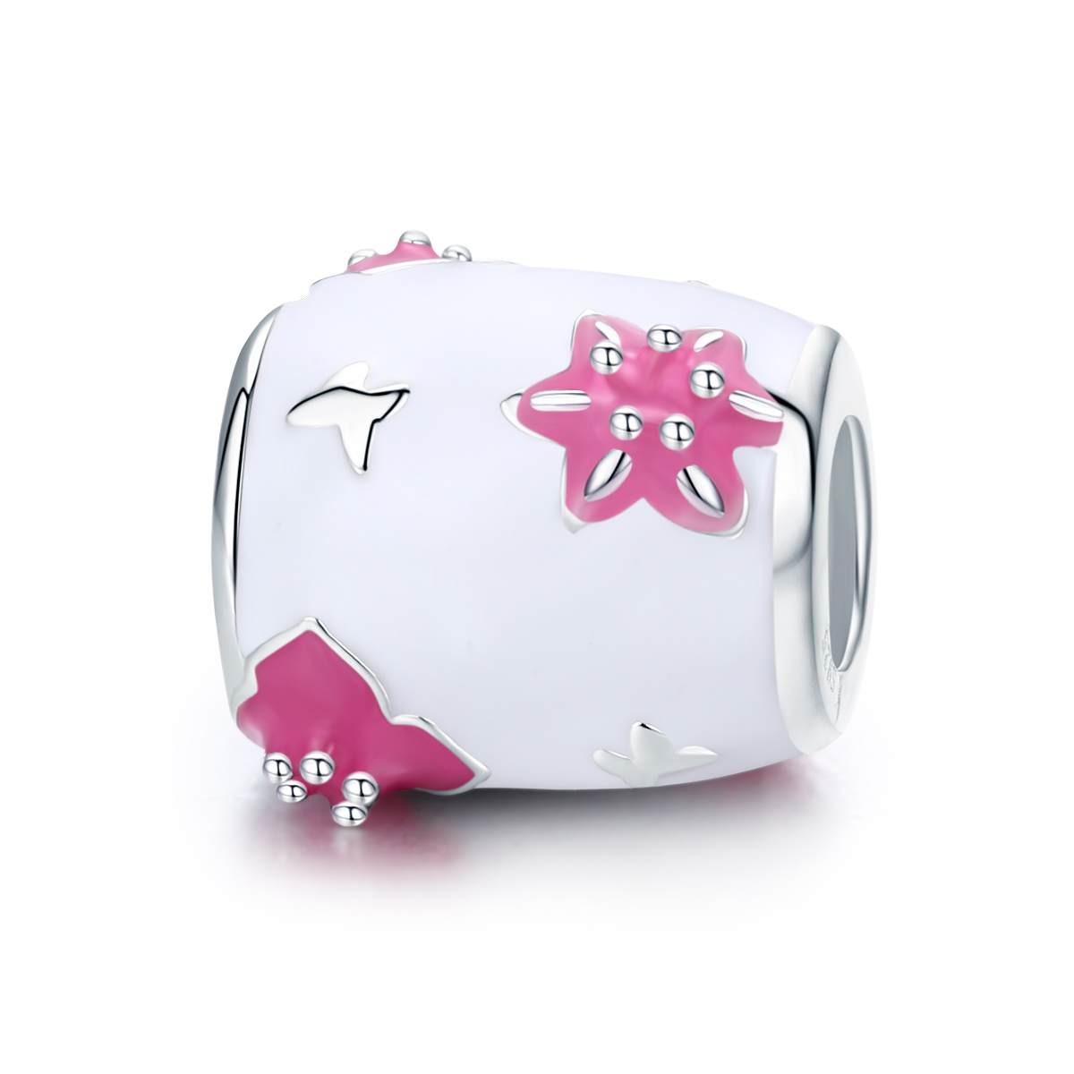 Pandora Style Bloemen en vlinders Bedel - SCC446 Pandora Style Bloemen en vlinders Bedel - SCC446