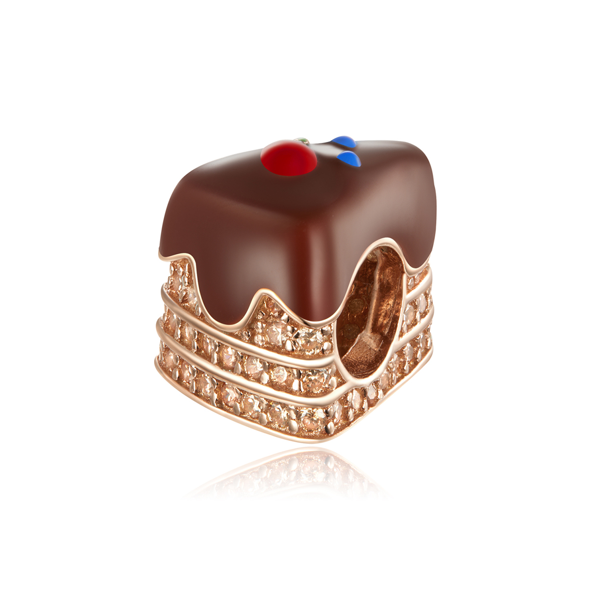 Pandora Style Chocolade cake Bedel - BSC349 Pandora Style Chocolade cake Bedel - BSC349