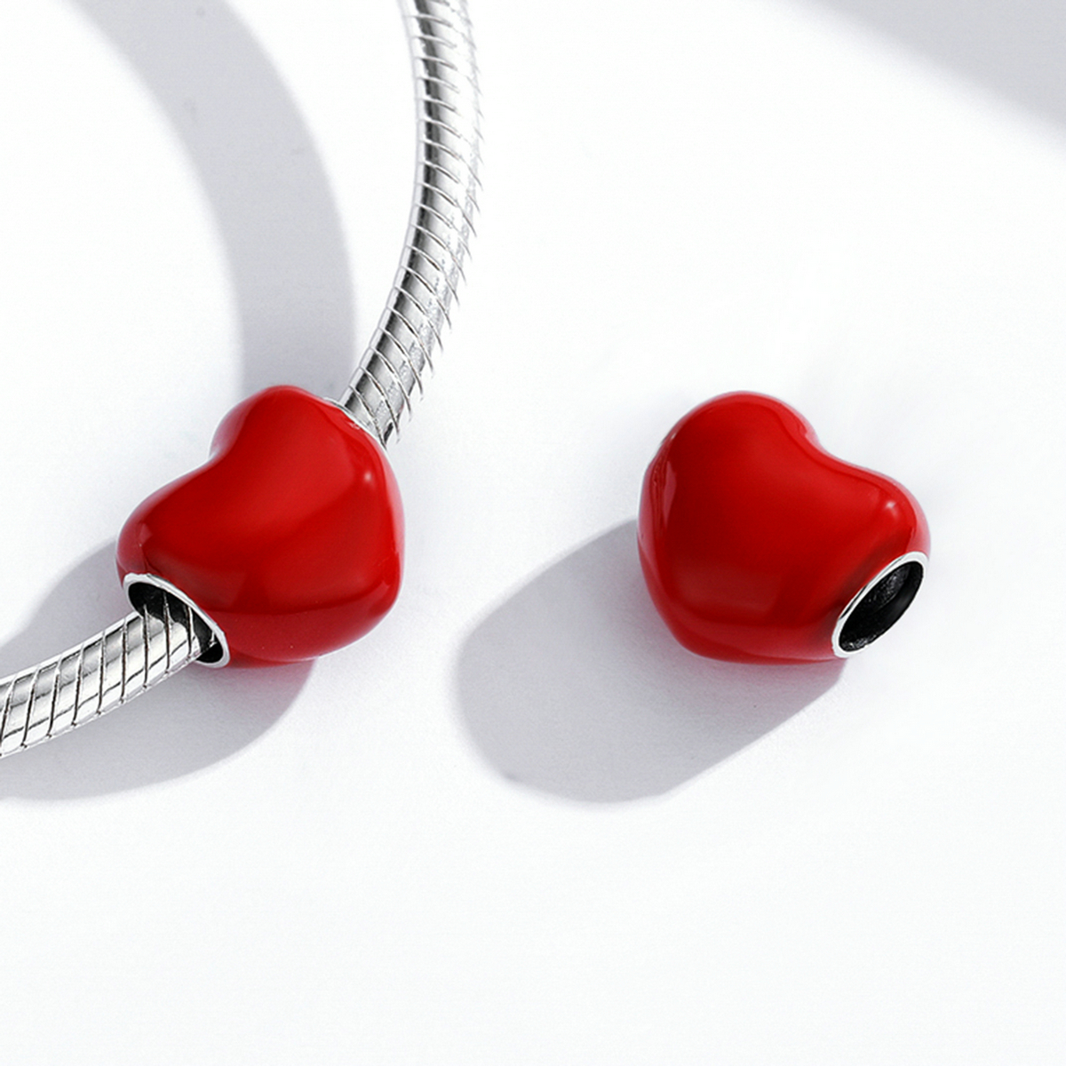 Pandora Style Eenvoudige liefde Bedel - SCC1986-RD