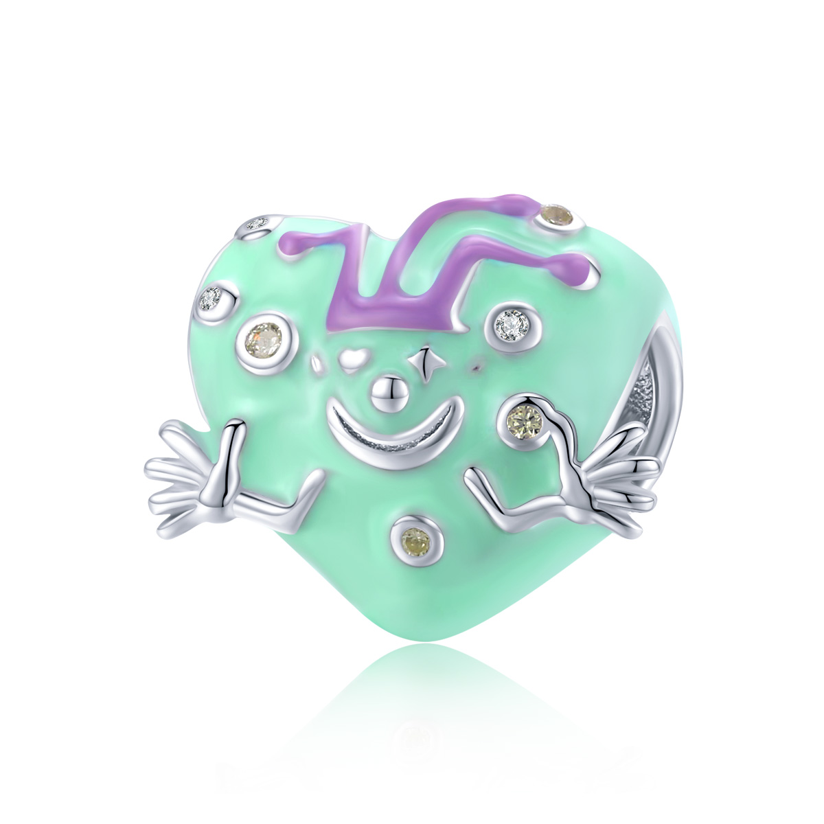 Pandora Style Gelukkige Clown Bedel - BSC292 Pandora Style Gelukkige Clown Bedel - BSC292