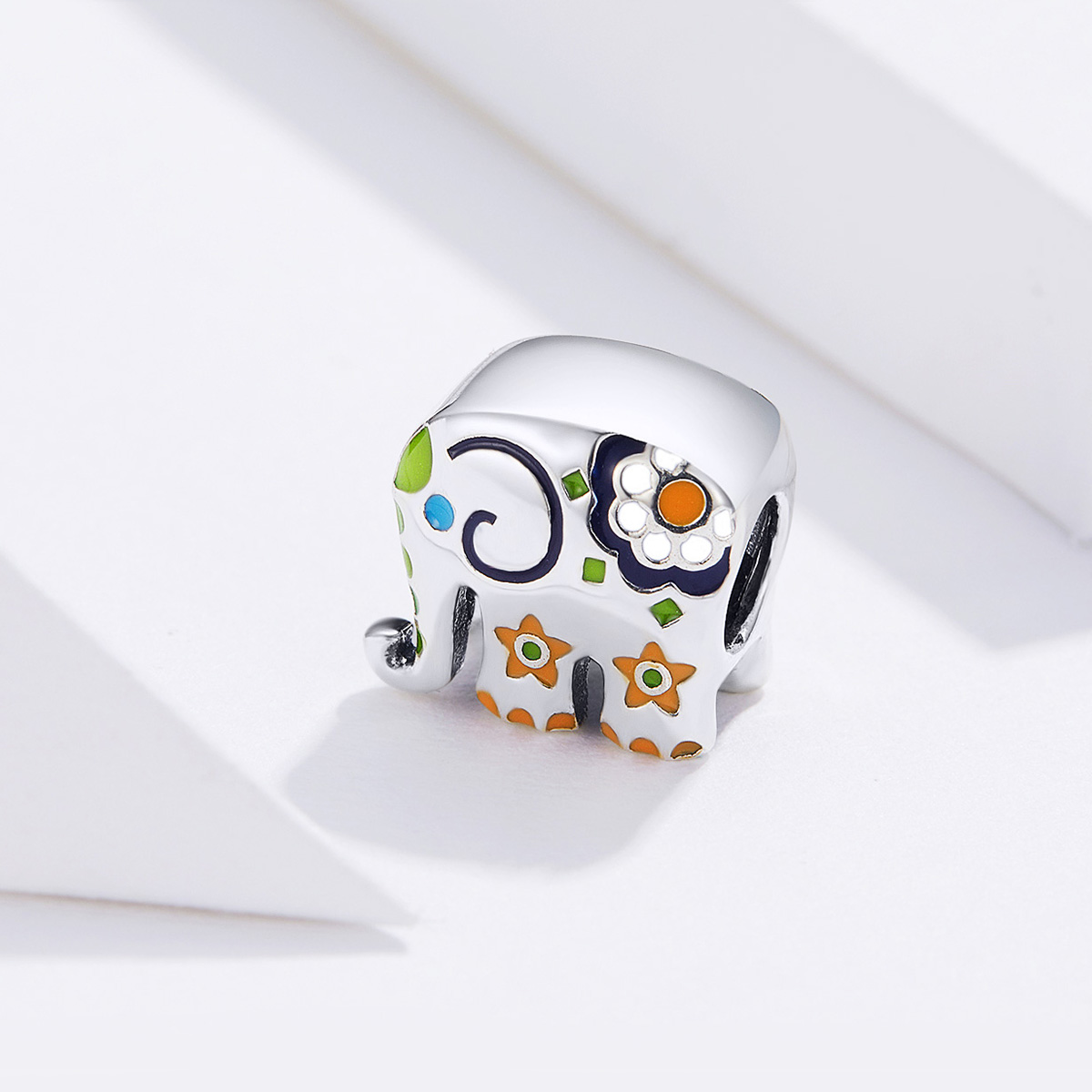 Pandora Style Gelukkige Olifant Bedel - BSC095