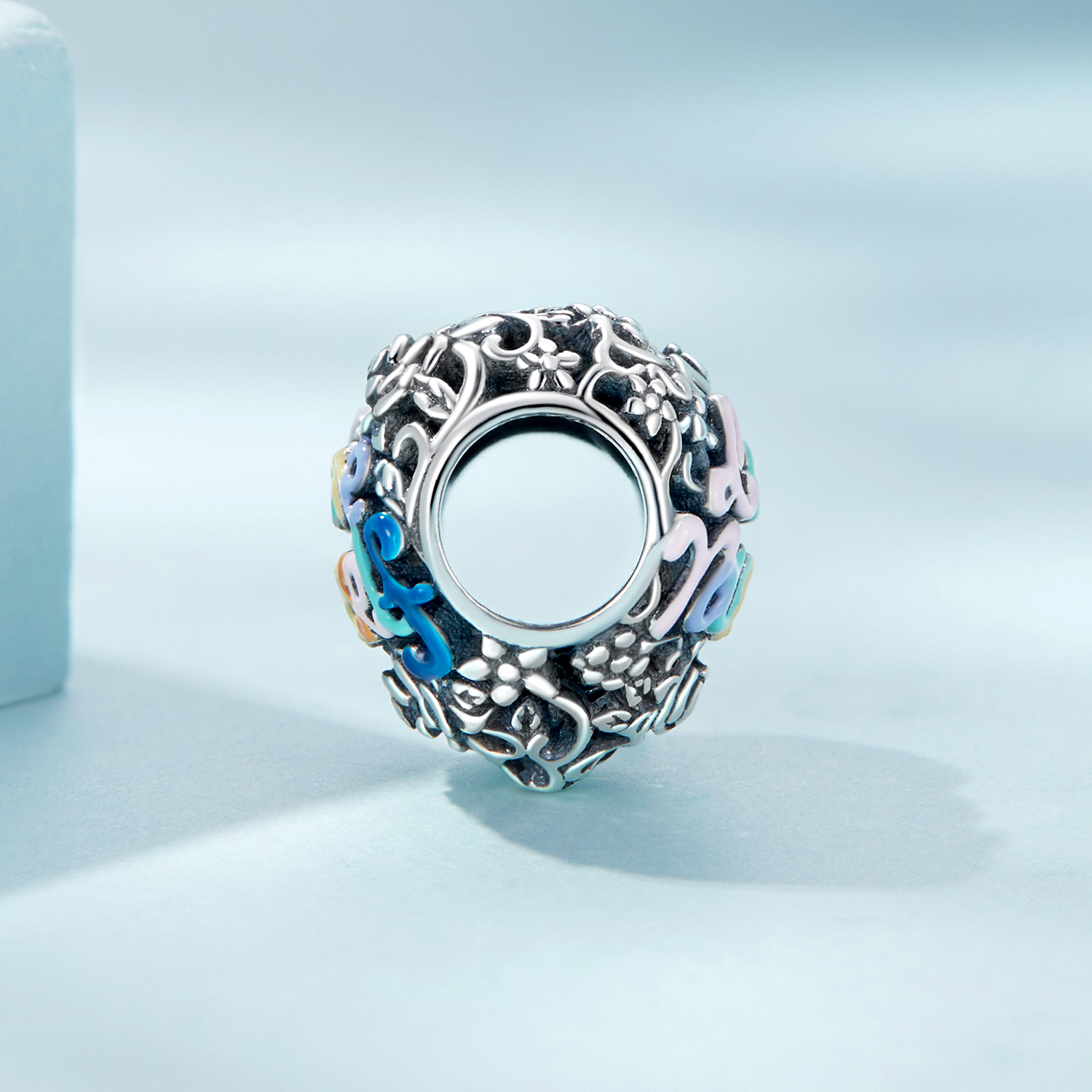 Pandora Style Hart patroon Bedel - SCC2354