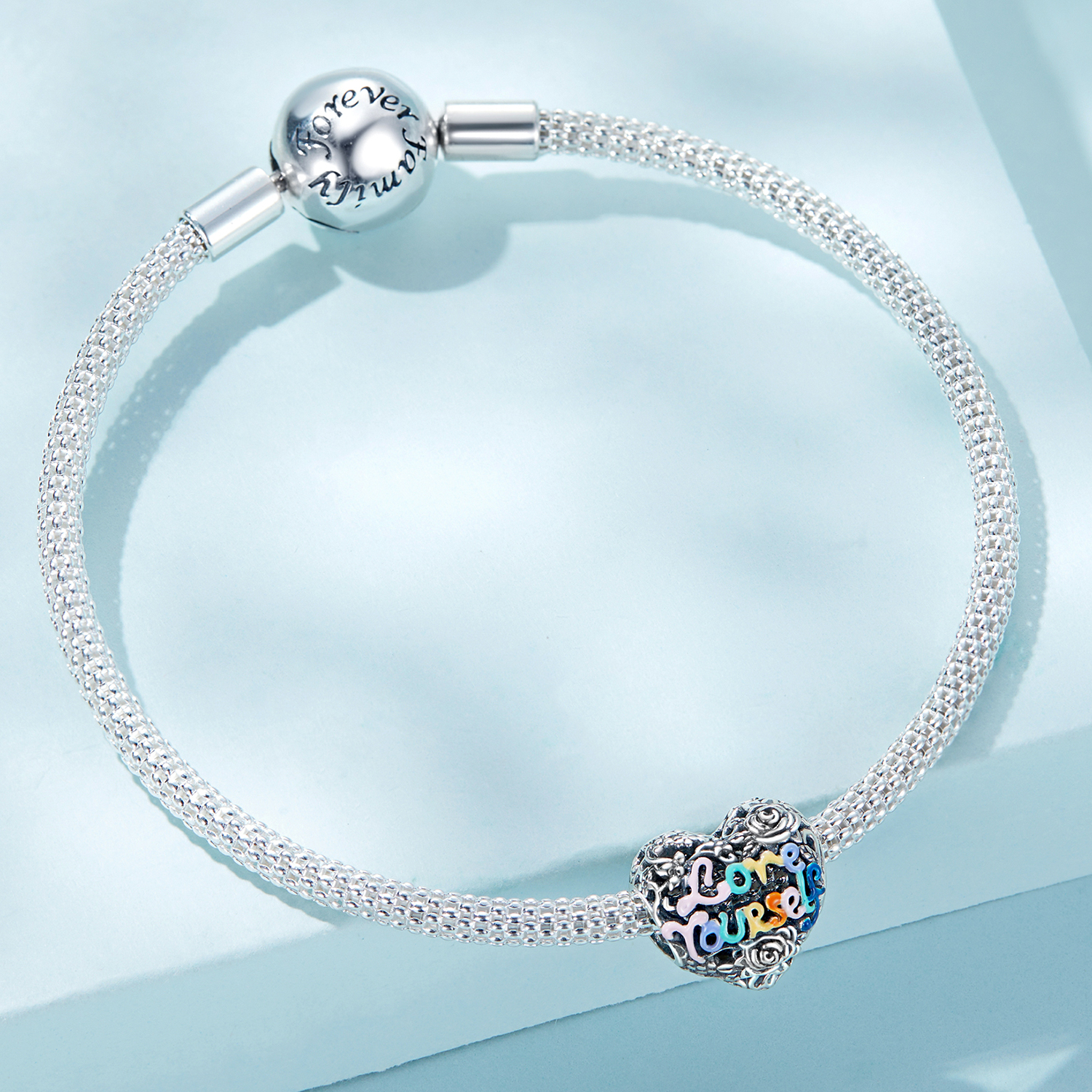 Pandora Style Hart patroon Bedel - SCC2354
