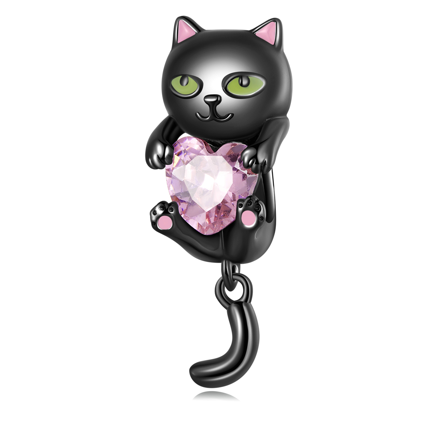 Pandora Style Kleine Zwarte Kat Bedel - SCC2329