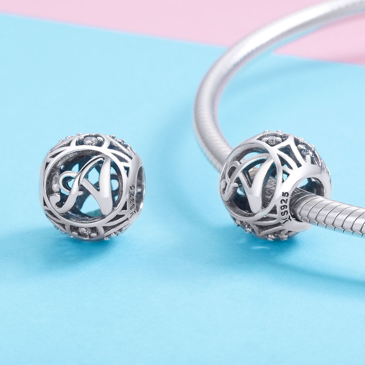 Pandora Style Letter-A Bedel - SCC738-A