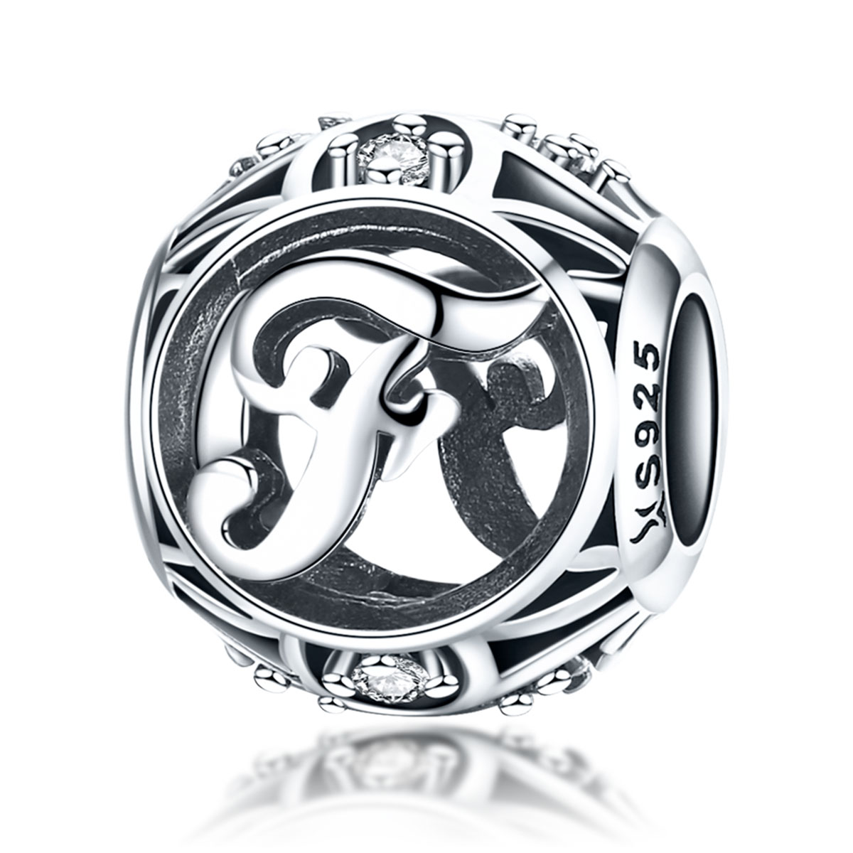 Pandora Style Letter-F Bedel - SCC738-F