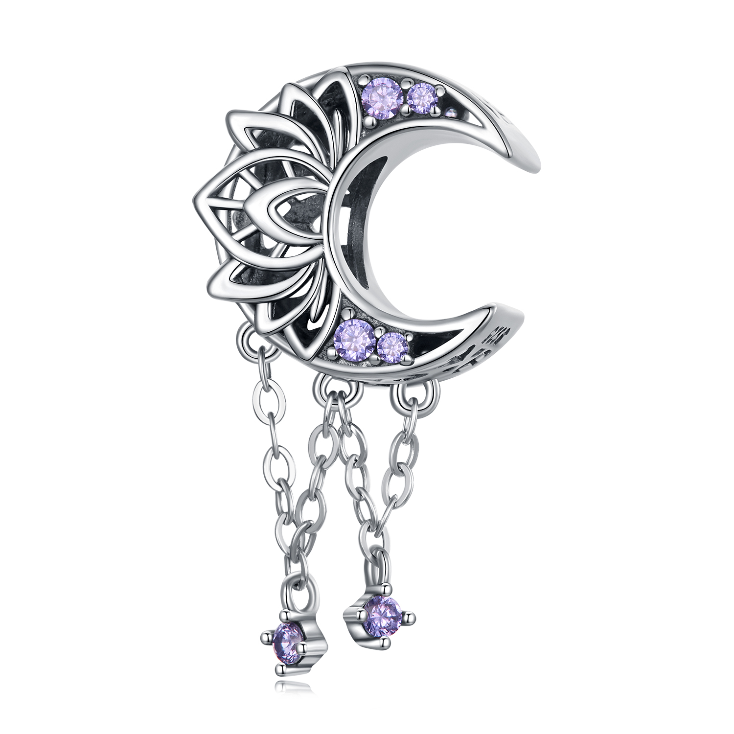 Pandora Style Maan Kwastje Bedel - BSC636 Pandora Style Maan Kwastje Bedel - BSC636