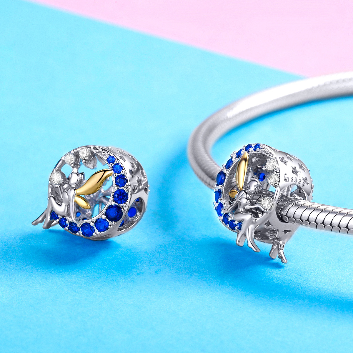 Pandora Style Maanlicht Elf Bedel - BSC070