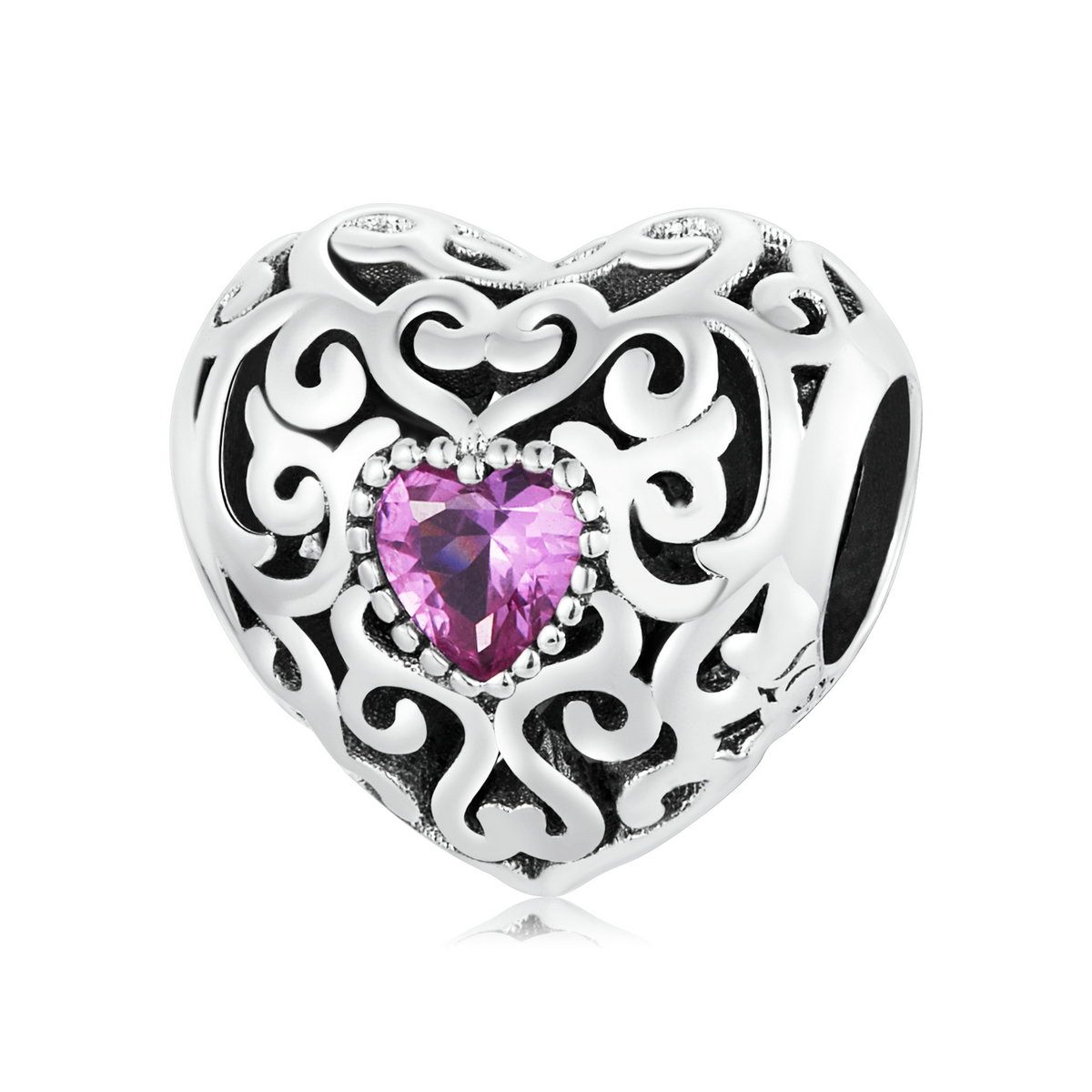 Pandora Style Retro Patroon Liefde Bedel - SCC2136 Pandora Style Retro Patroon Liefde Bedel - SCC2136