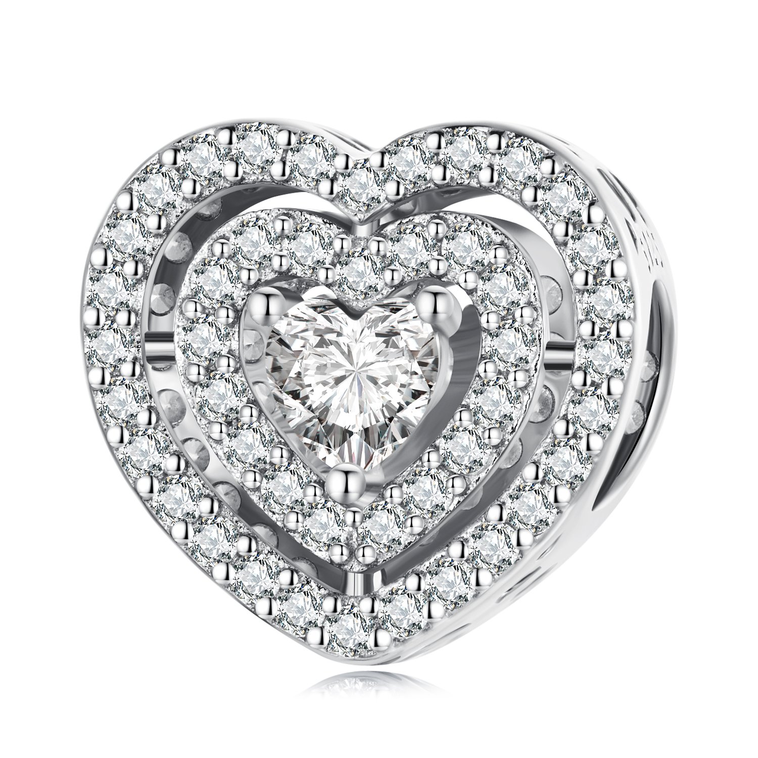 Pandora Style Stralend Hart Bedel - BSC662 Pandora Style Stralend Hart Bedel - BSC662