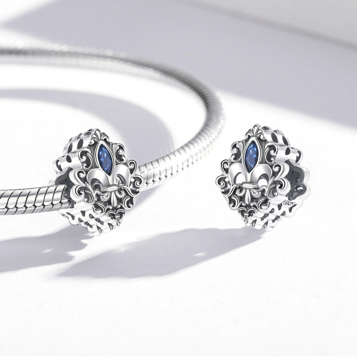 Pandora Style Vintage patroon - waterdruppels Bedel - SCC2151