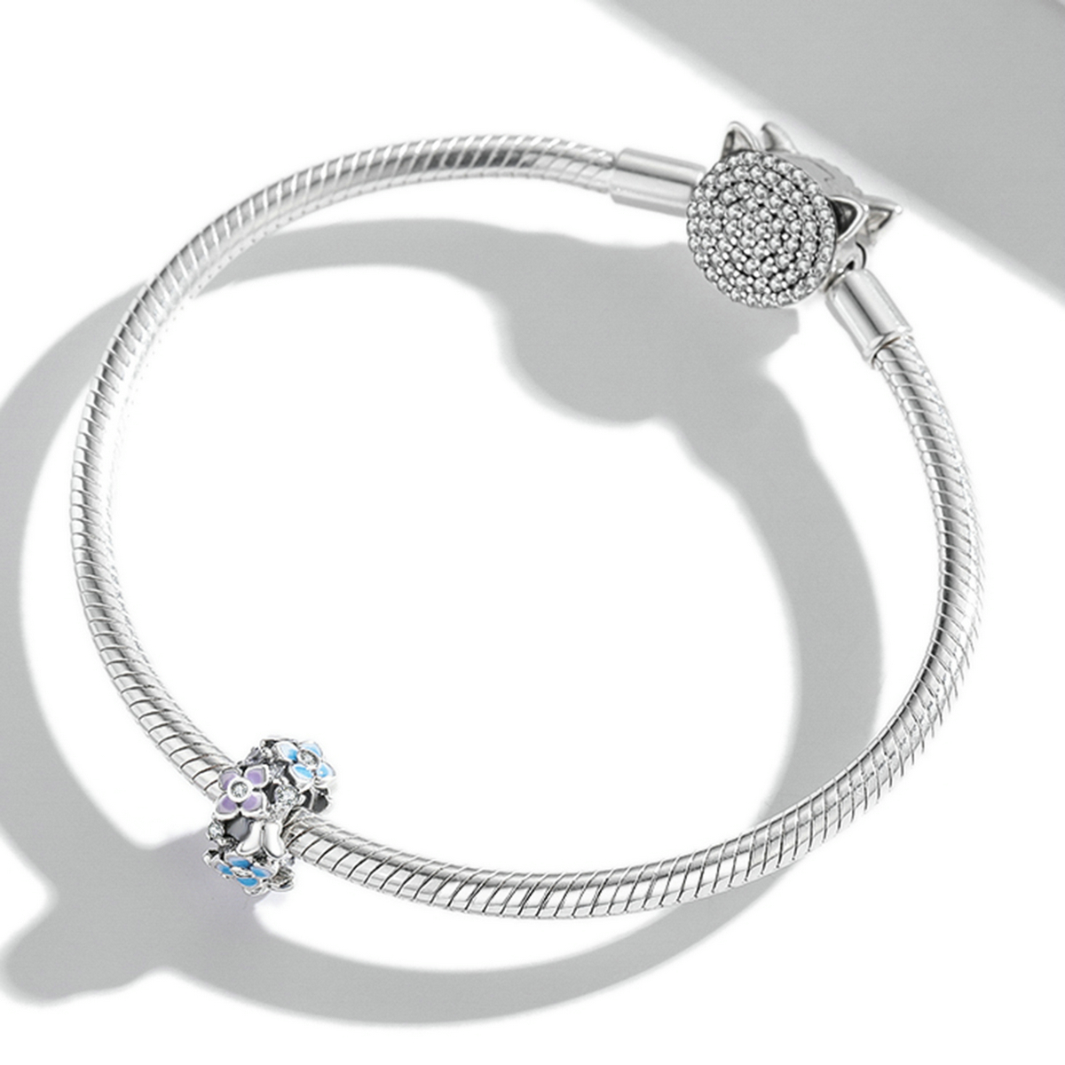 Pandora Style Vlinder Liefde Bloem Bedel - SCC2063