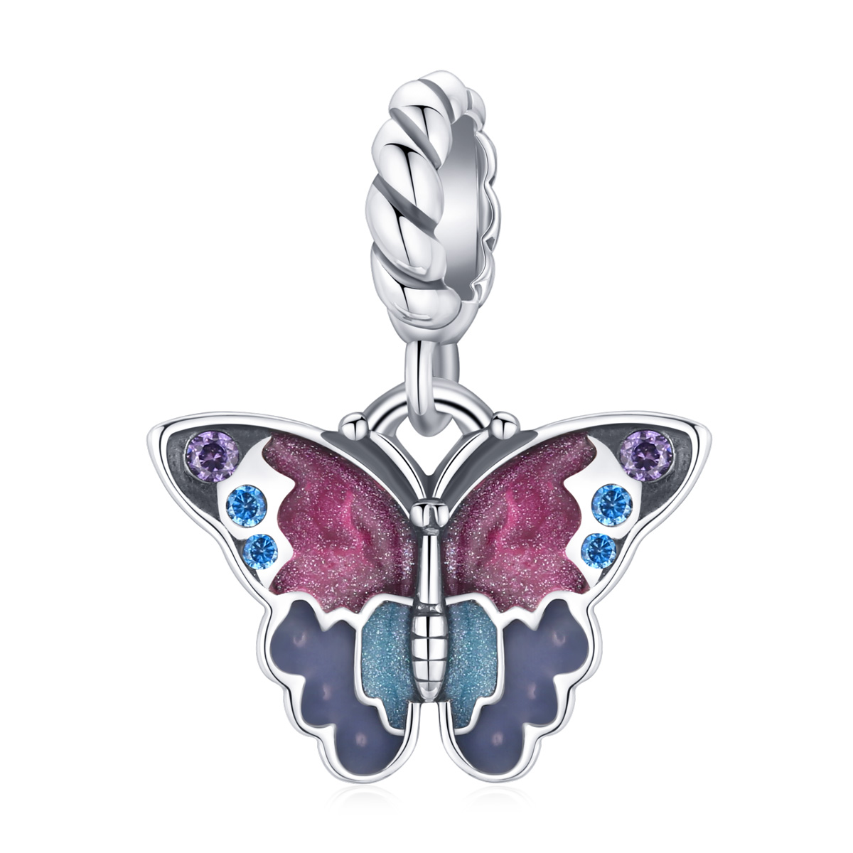 Pandora Style Droomvlinder Hangende Bedel - SCC1904 Pandora Style Droomvlinder Hangende Bedel - SCC1904