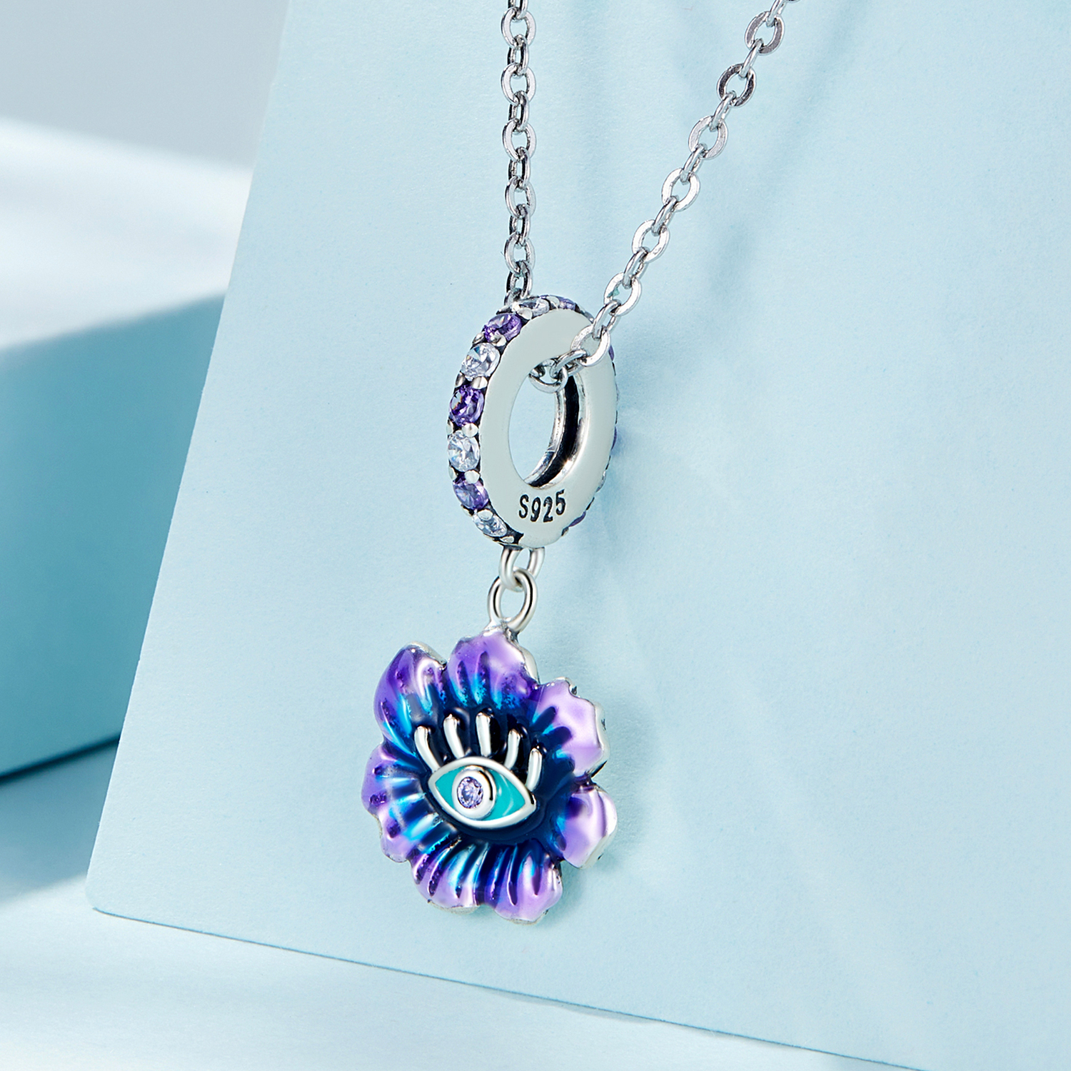 Pandora Style Duivel Bloem Hangende Bedel - SCC2373