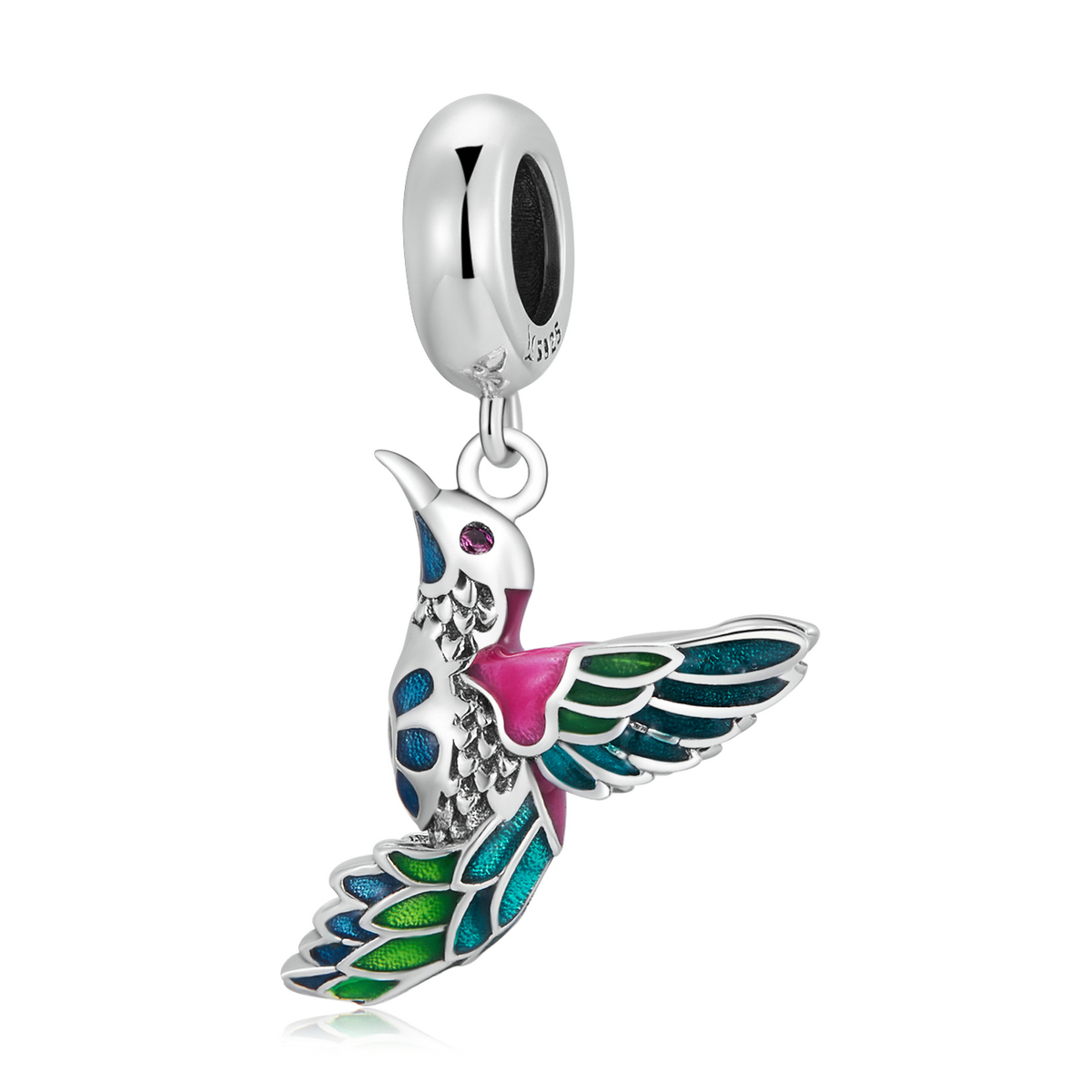 Pandora Style Ijsvogel Hangende Bedel - SCC2126 Pandora Style Ijsvogel Hangende Bedel - SCC2126