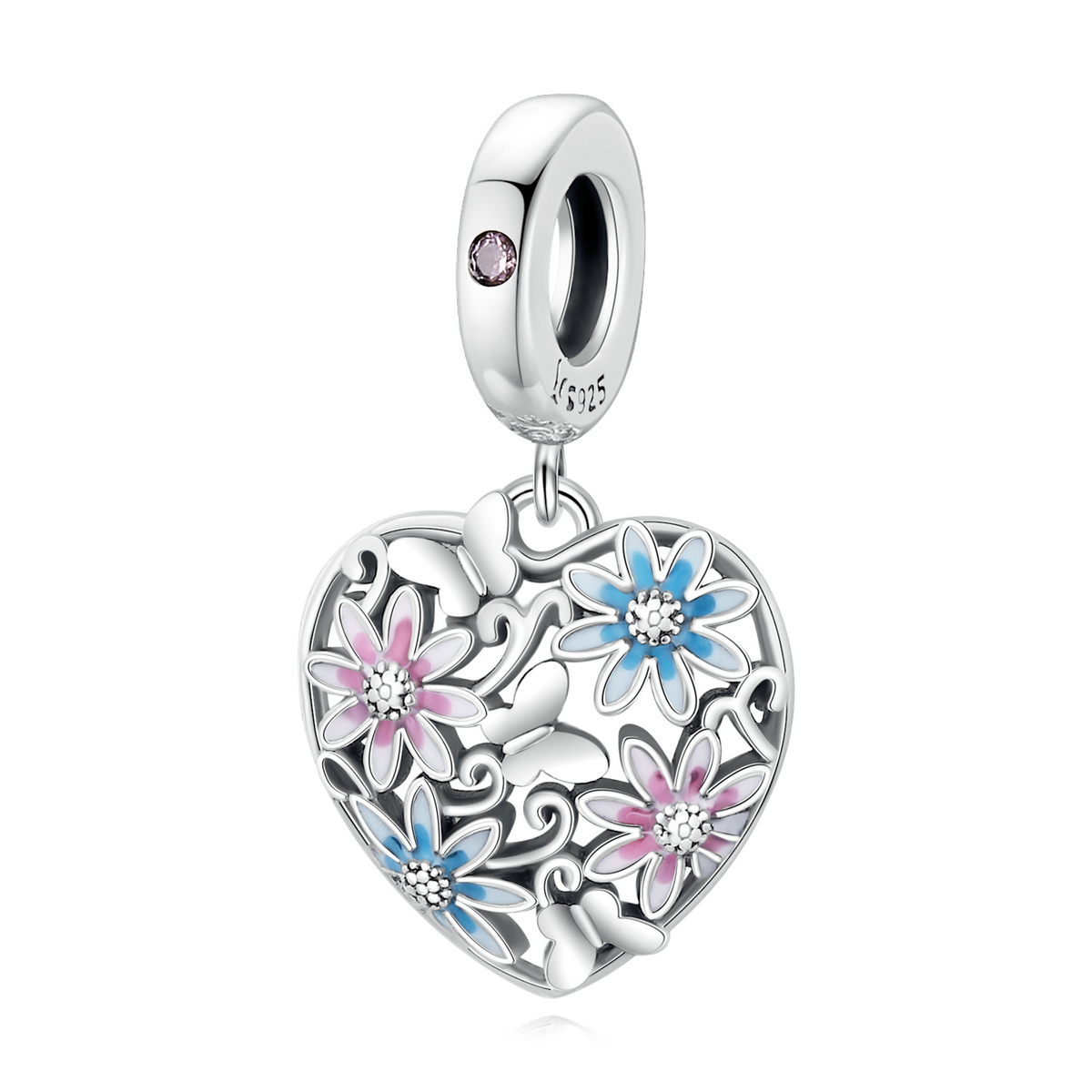 Pandora Style Love Secret Garden Hangende Bedel - SCC2062 Pandora Style Love Secret Garden Hangende Bedel - SCC2062