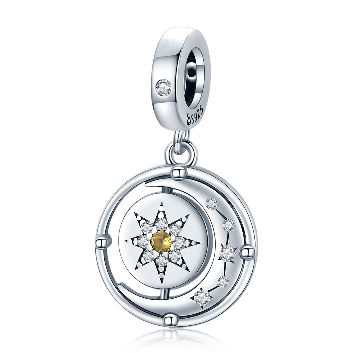 Pandora Style Sterren en maanstroom Hangende Bedel - BSC477 Pandora Style Sterren en maanstroom Hangende Bedel - BSC477
