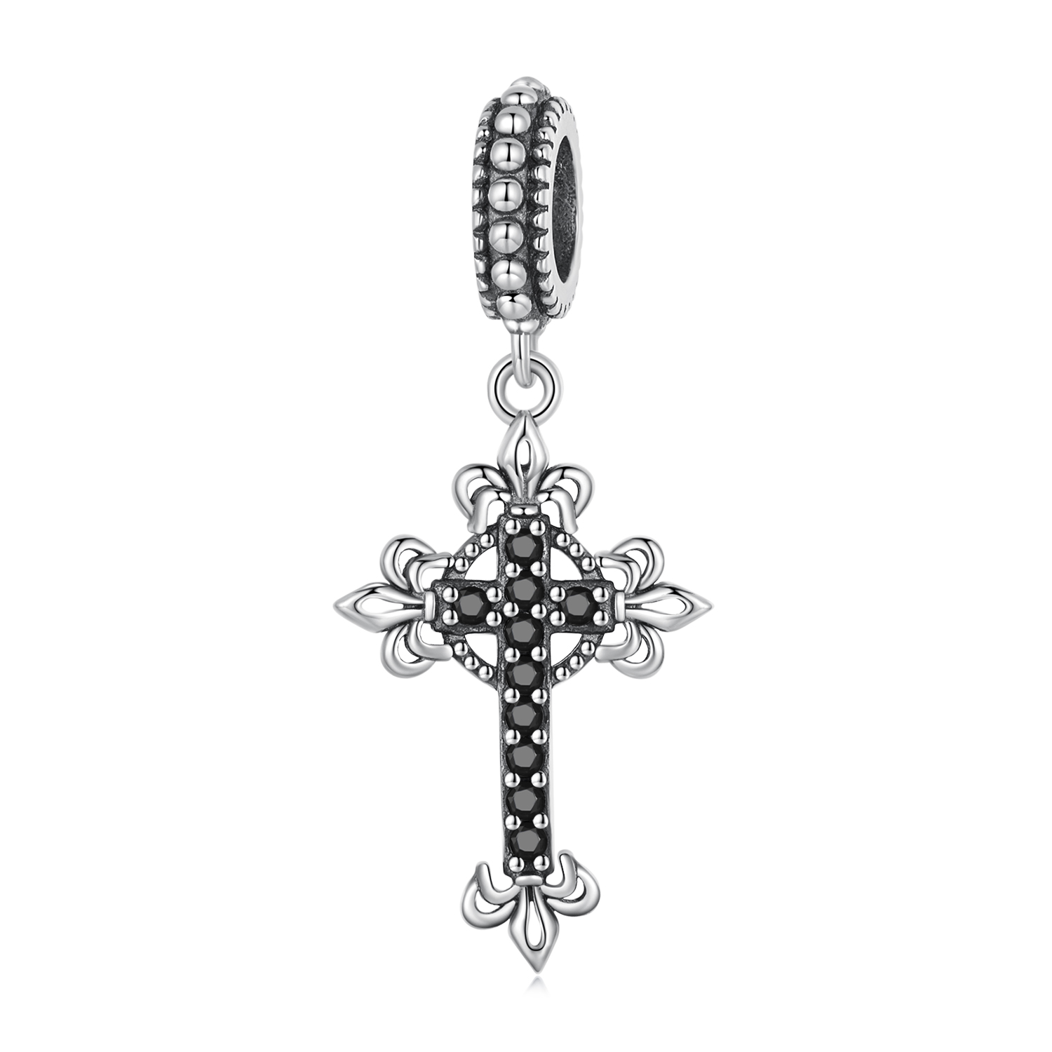 Pandora Style Vintage Kruis Hangende Bedel - BSC669