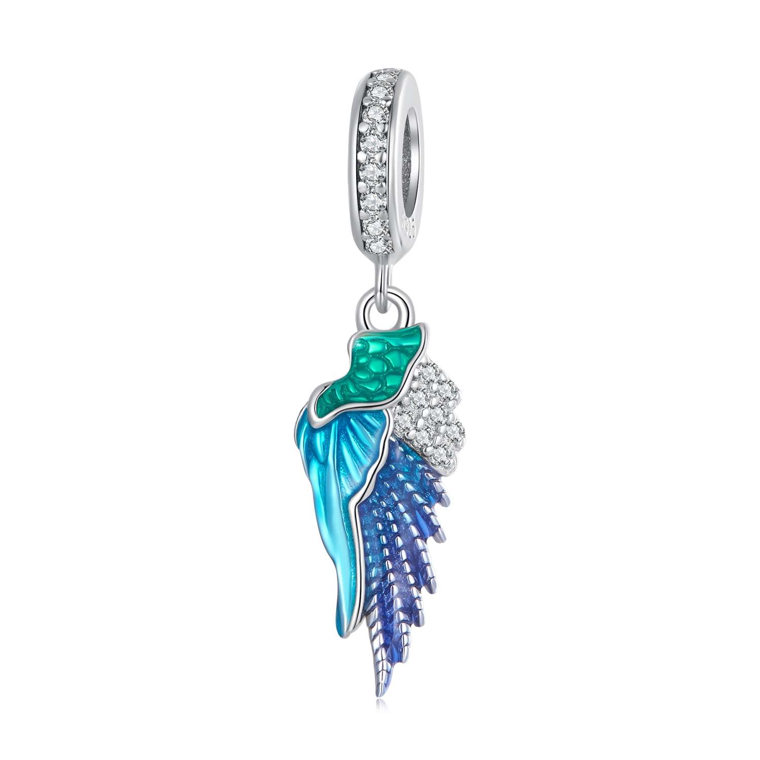 Pandora Style Vleugel Hangende Bedel - BSC701 Pandora Style Vleugel Hangende Bedel - BSC701
