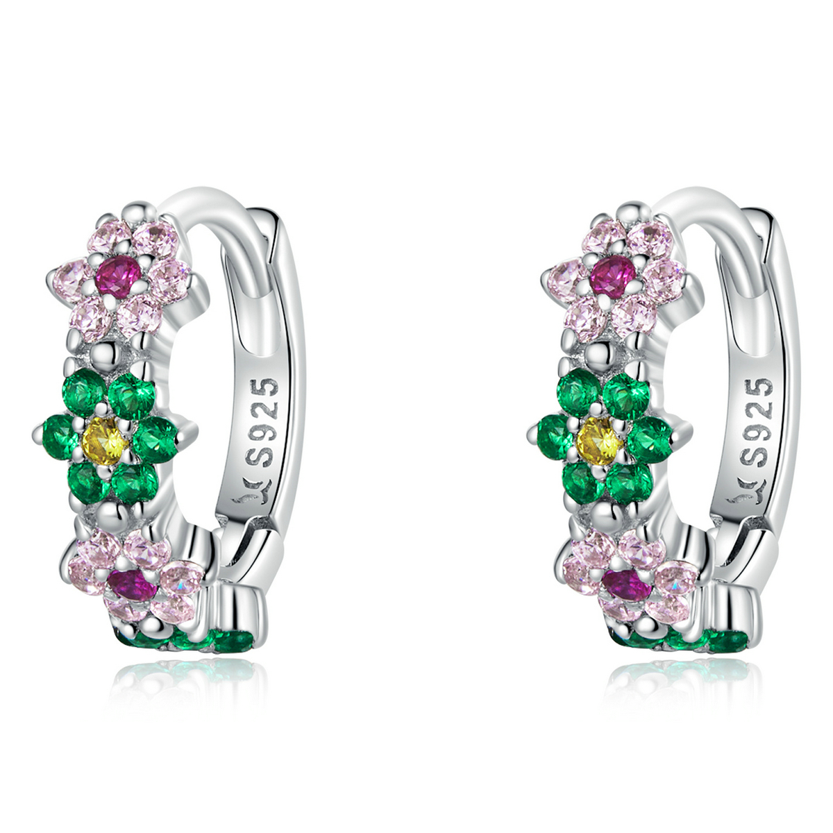 Pandora Style Delicate bloemen Oorbellen - SCE1320 Pandora Style Delicate bloemen Oorbellen - SCE1320