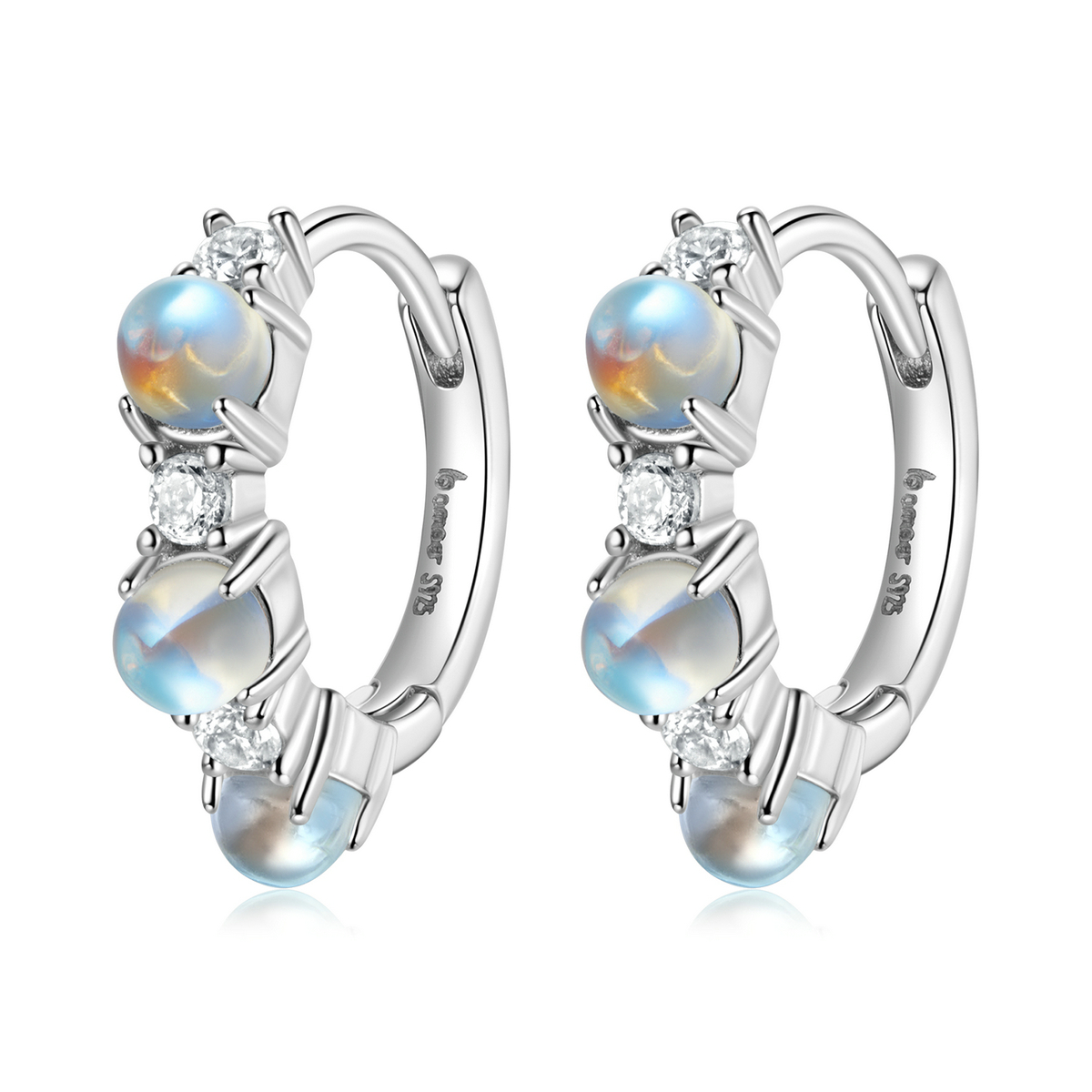 Pandora Style Eenvoudig Oorbellen - BSE532 Pandora Style Eenvoudig Oorbellen - BSE532