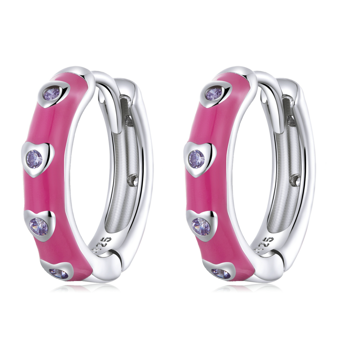 Pandora Style Eenvoudige liefde Oorbellen - BSE595 Pandora Style Eenvoudige liefde Oorbellen - BSE595