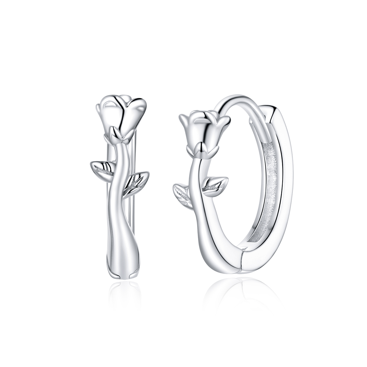 Pandora Style Elegante Roos Oorbellen - BSE442 Pandora Style Elegante Roos Oorbellen - BSE442