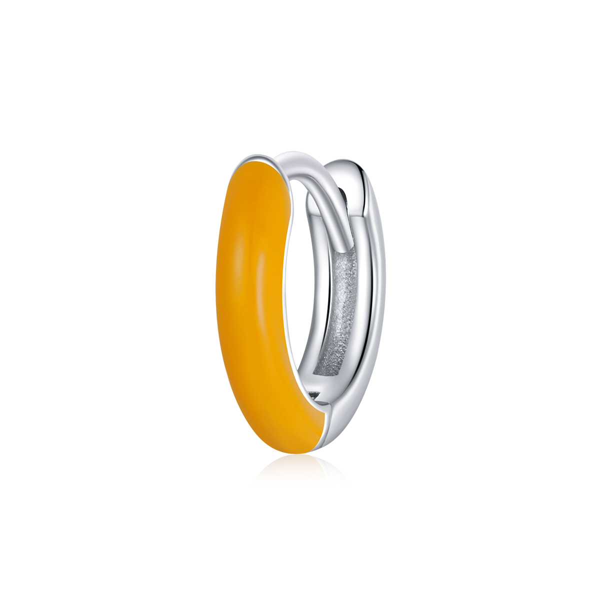 Pandora Style Kleine Sinaasappel Oorbellen - BSE488-OR Pandora Style Kleine Sinaasappel Oorbellen - BSE488-OR