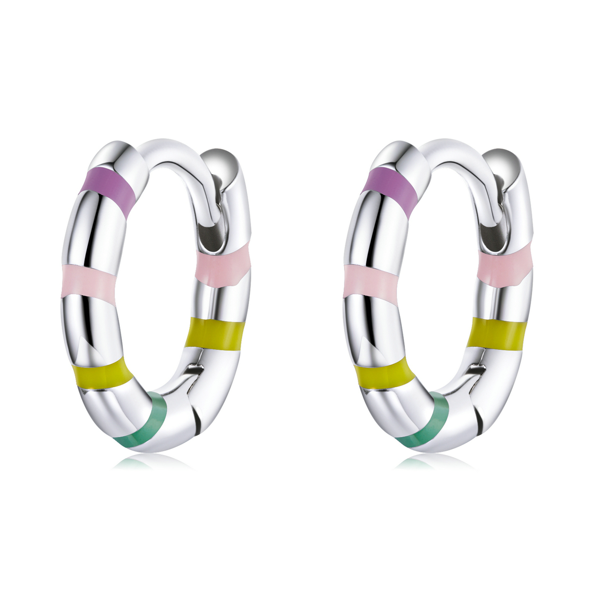 Pandora Style Mini Lint Oorbellen - SCE1284