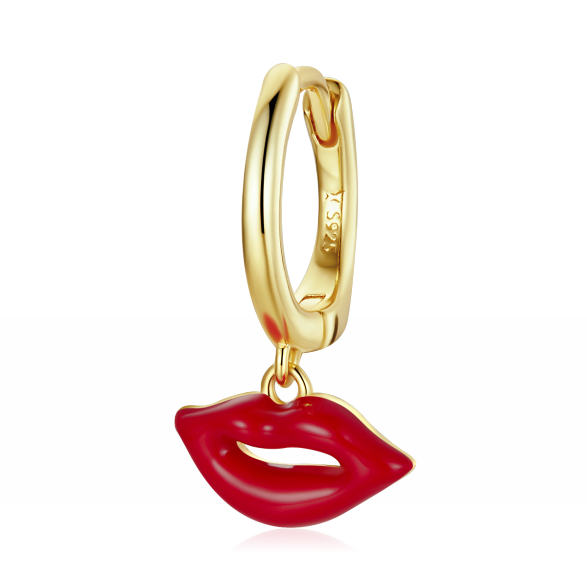 Pandora Style Vlammende lippen Oorbellen - SCE1233 Pandora Style Vlammende lippen Oorbellen - SCE1233