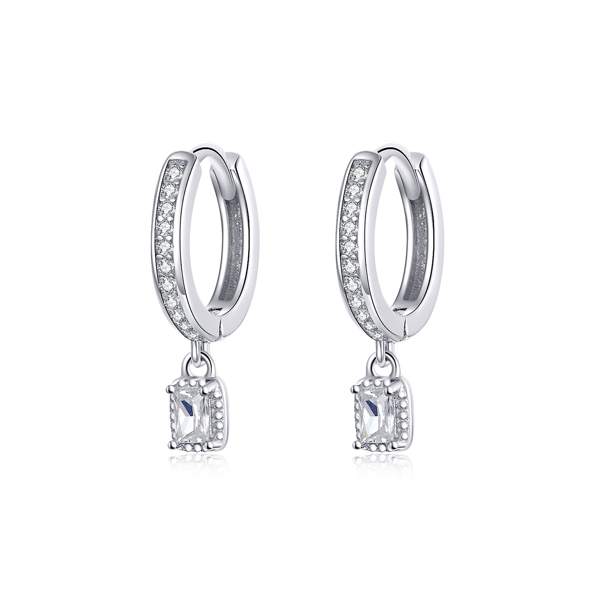 Pandora Style Zirkoon Liefde Oorbellen - BSE157 Pandora Style Zirkoon Liefde Oorbellen - BSE157