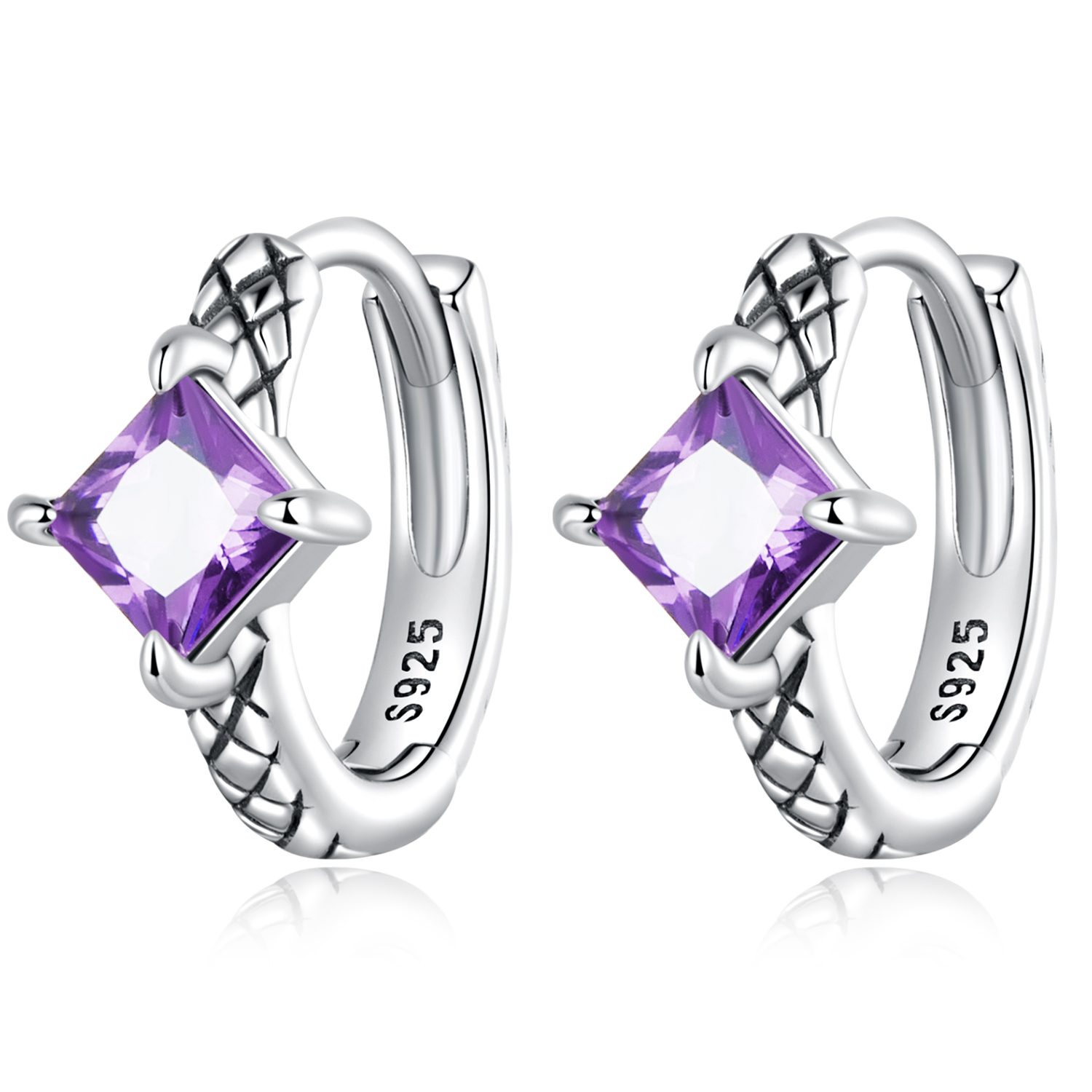 Pandora Style Zirkoon Snake Patroon Oorbellen - SCE1417