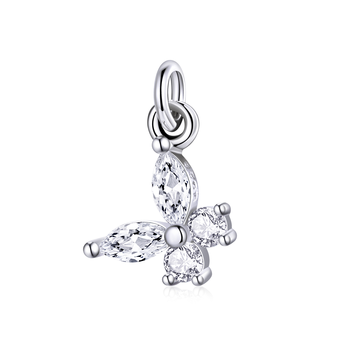 Pandora Style Mijn Shine Vlinder Hangende Bedel - BSP008 Pandora Style Mijn Shine Vlinder Hangende Bedel - BSP008