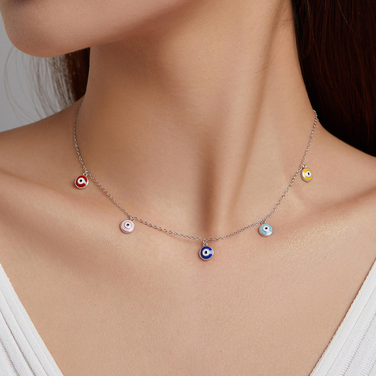 Pandora Style Beschermoog Ketting - SCN463